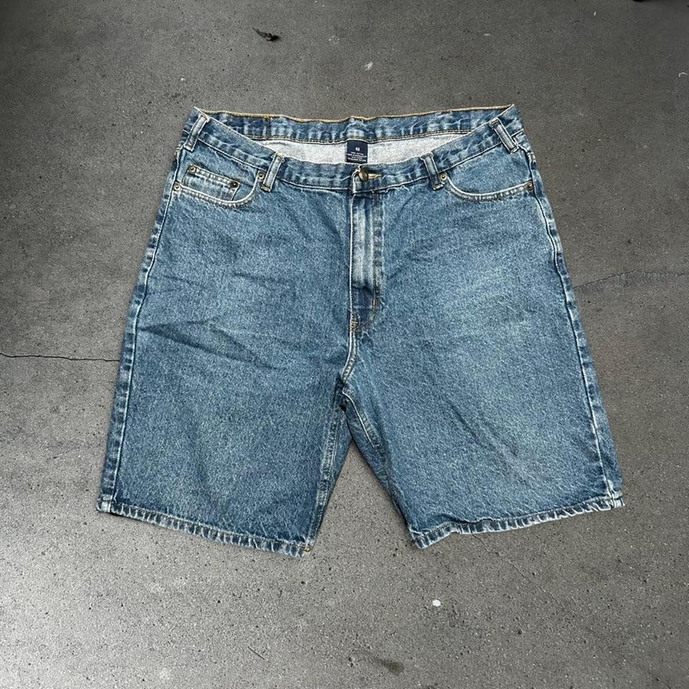 Men's vintage blue essential denim jean shorts jorts Size 40
